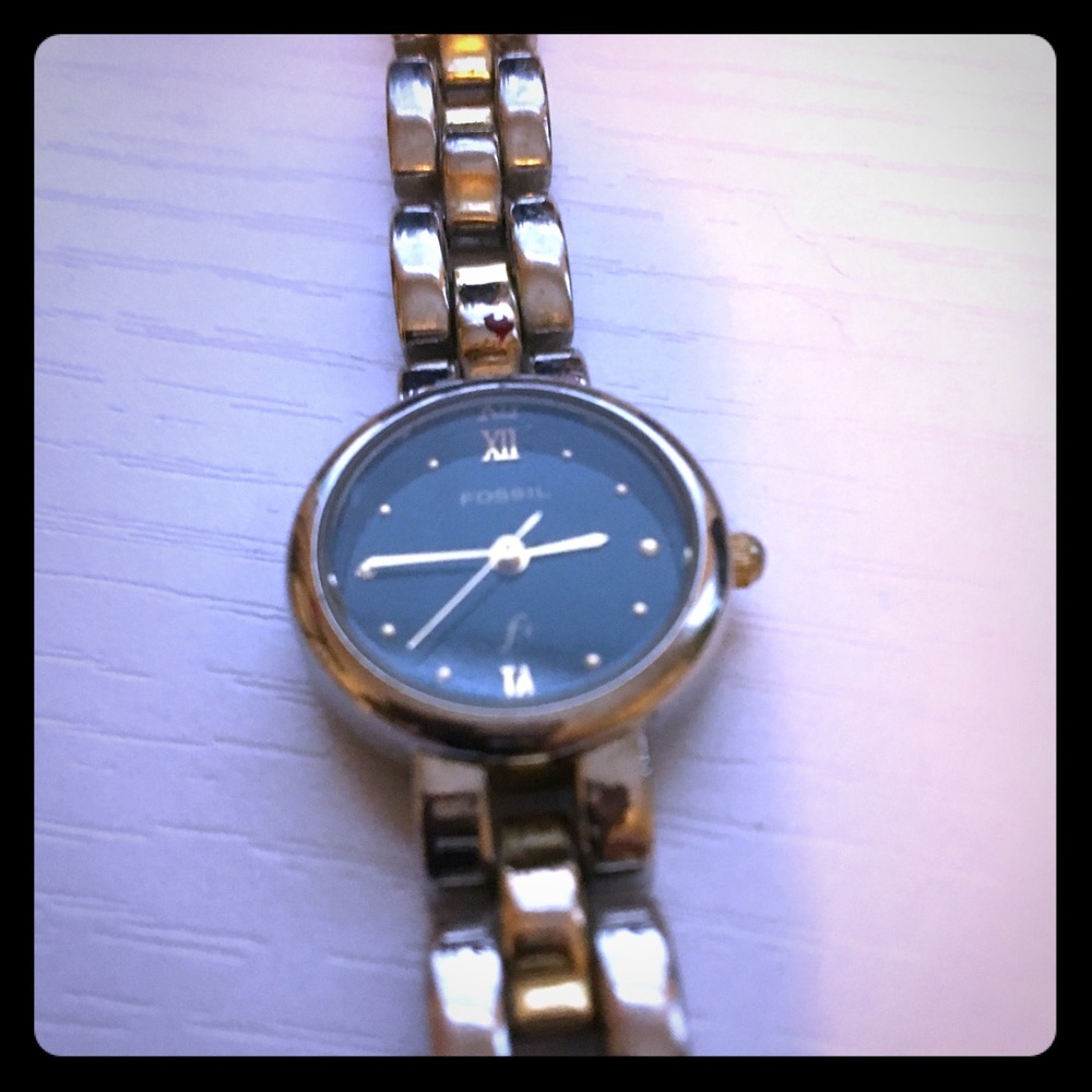 Fossil two toned watch